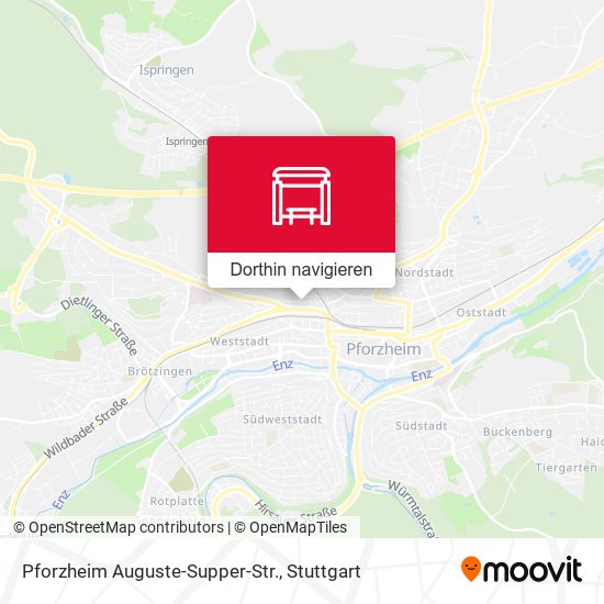 Pforzheim Auguste-Supper-Str. Karte