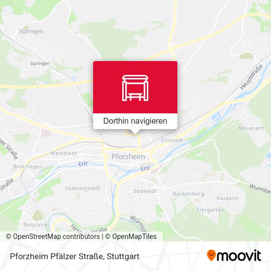 Pforzheim Pfälzer Straße Karte