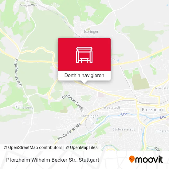 Pforzheim Wilhelm-Becker-Str. Karte