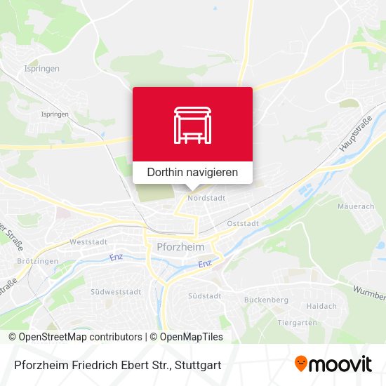 Pforzheim Friedrich Ebert Str. Karte