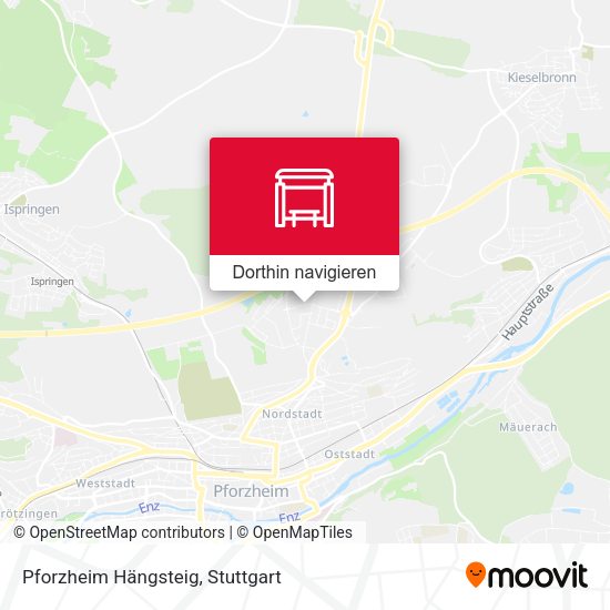 Pforzheim Hängsteig Karte