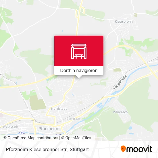 Pforzheim Kieselbronner Str. Karte