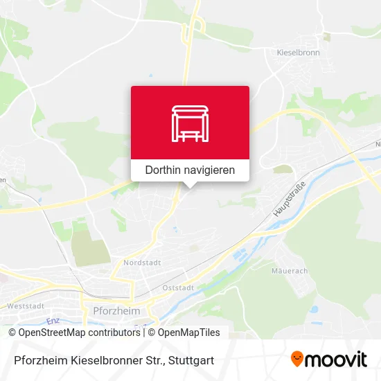 Pforzheim Kieselbronner Str. Karte