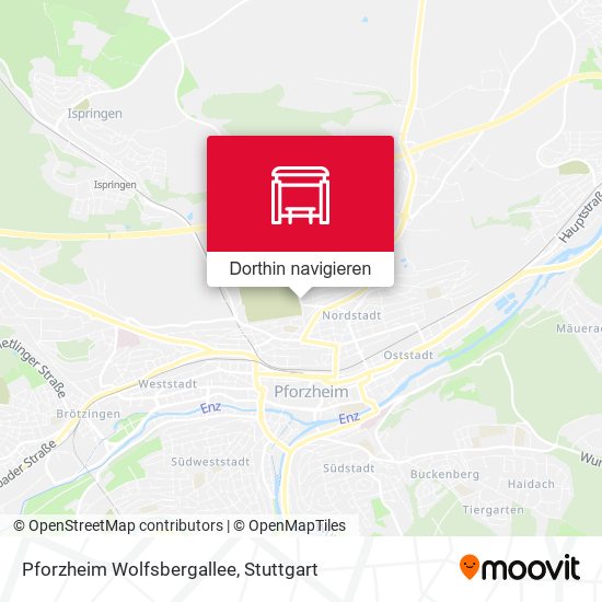 Pforzheim Wolfsbergallee Karte