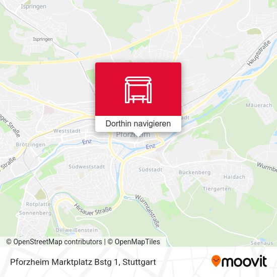 Pforzheim Marktplatz Bstg 1 Karte