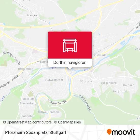 Pforzheim Sedanplatz Karte