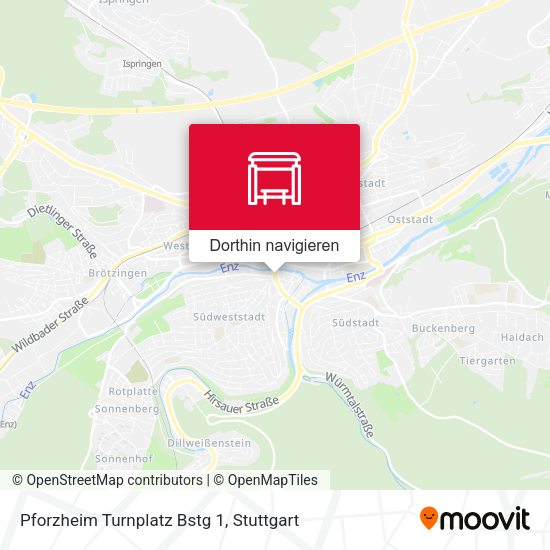 Pforzheim Turnplatz Bstg 1 Karte