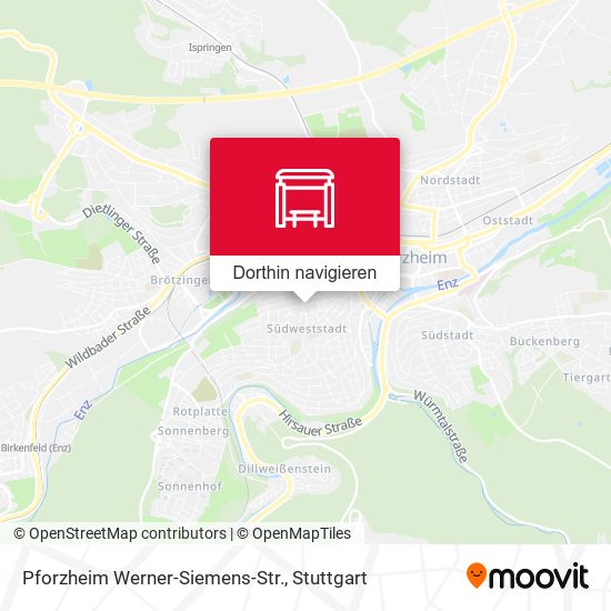 Pforzheim Werner-Siemens-Str. Karte