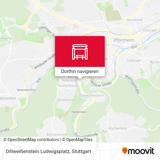 Dillweißenstein Ludwigsplatz Karte