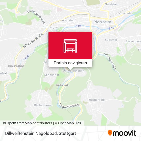Dillweißenstein Nagoldbad Karte