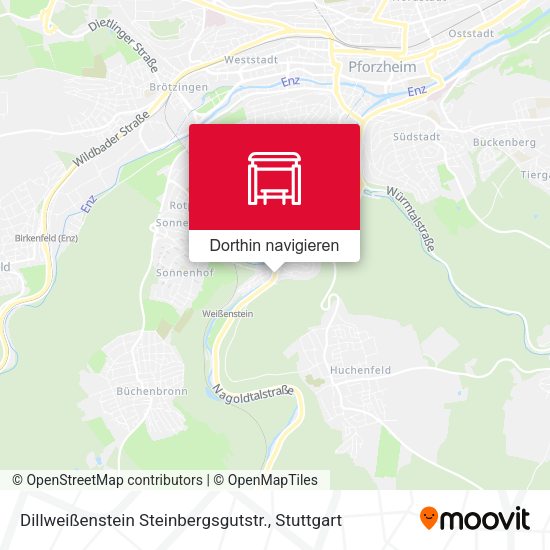 Dillweißenstein Steinbergsgutstr. Karte