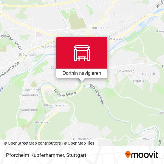 Pforzheim Kupferhammer Karte