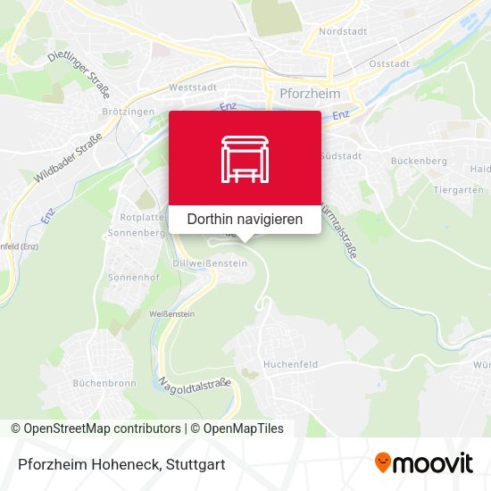 Pforzheim Hoheneck Karte