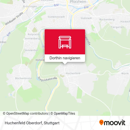 Huchenfeld Oberdorf Karte