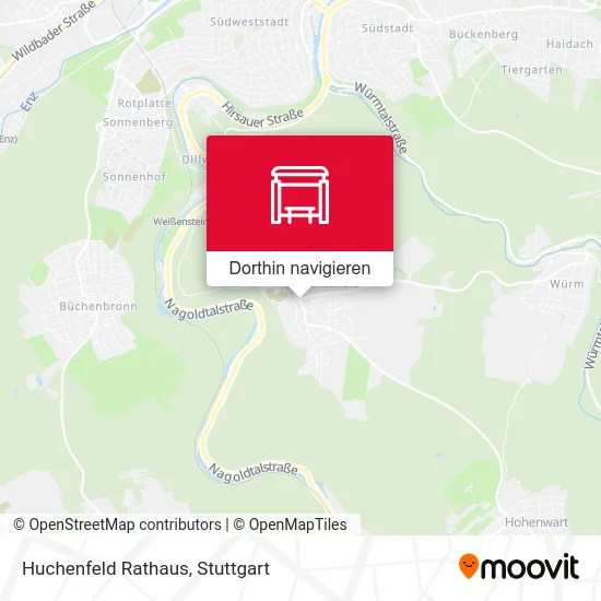 Huchenfeld Rathaus Karte