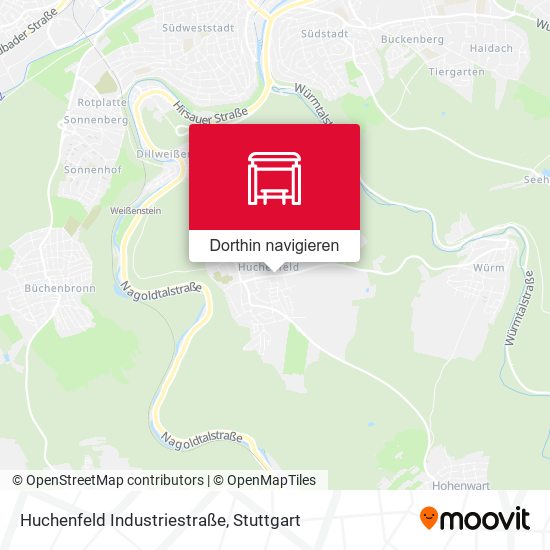 Huchenfeld Industriestraße Karte