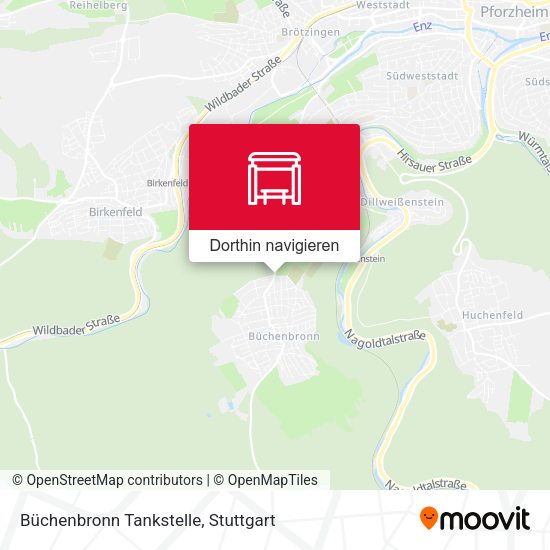 Büchenbronn Tankstelle Karte