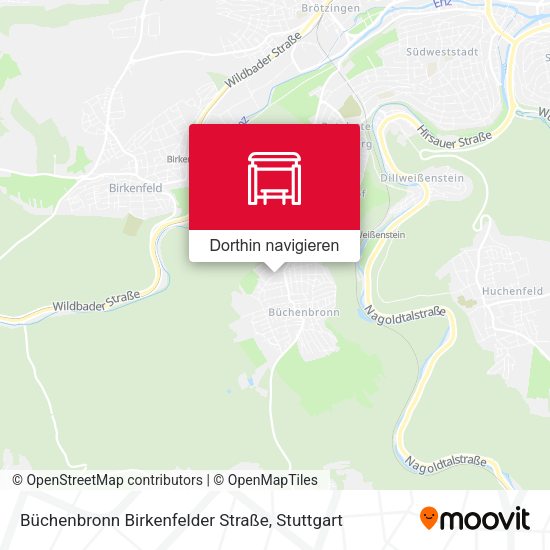 Büchenbronn Birkenfelder Straße Karte