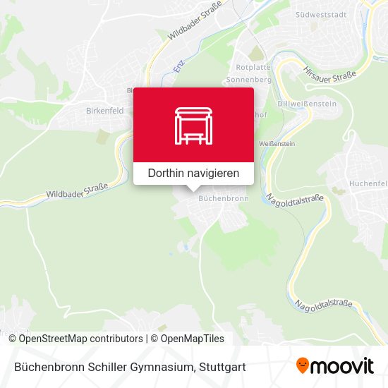 Büchenbronn Schiller Gymnasium Karte
