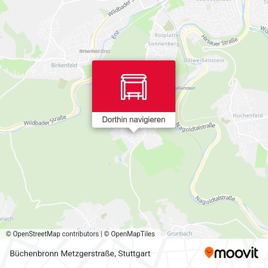 Büchenbronn Metzgerstraße Karte