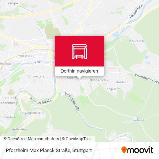 Pforzheim Max Planck Straße Karte
