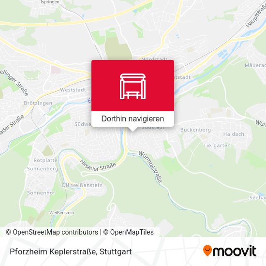 Pforzheim Keplerstraße Karte