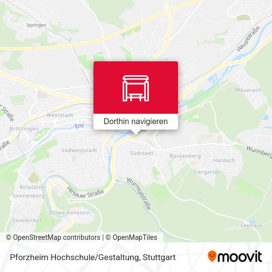 Pforzheim Hochschule / Gestaltung Karte