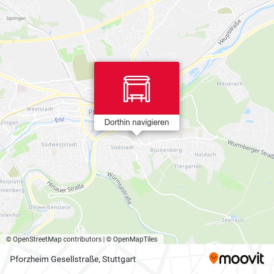 Pforzheim Gesellstraße Karte