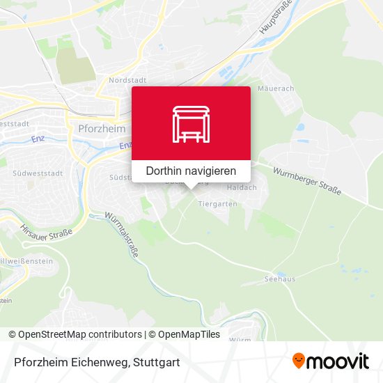 Pforzheim Eichenweg Karte