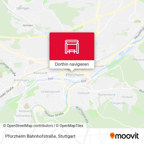 Pforzheim Bahnhofstraße Karte
