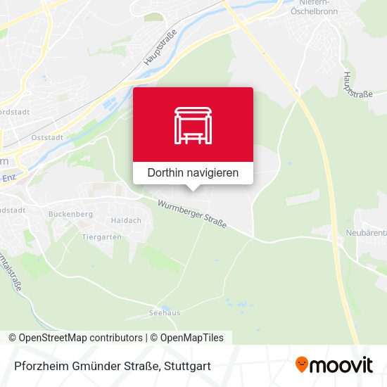 Pforzheim Gmünder Straße Karte