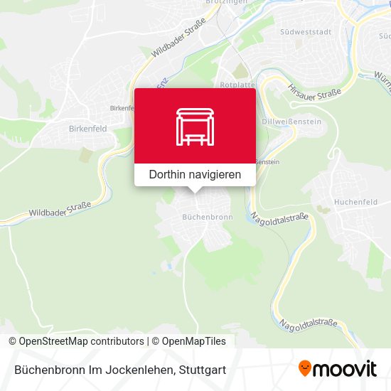 Büchenbronn Im Jockenlehen Karte