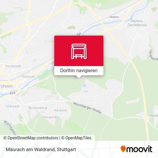 Mäurach am Waldrand Karte