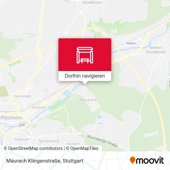 Mäurach Klingenstraße Karte