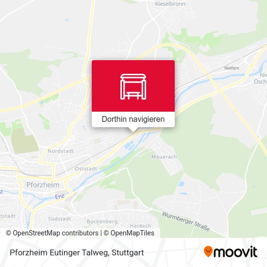 Pforzheim Eutinger Talweg Karte