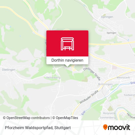 Pforzheim Waldsportpfad Karte