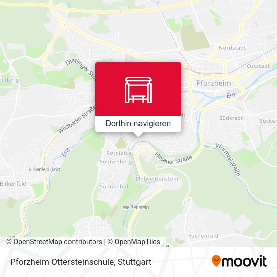 Pforzheim Ottersteinschule Karte