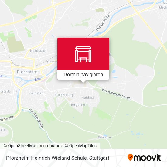Pforzheim Heinrich-Wieland-Schule Karte