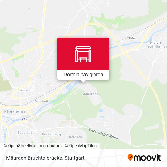Mäurach Bruchtalbrücke Karte