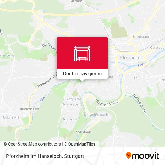 Pforzheim Im Hanseloch Karte