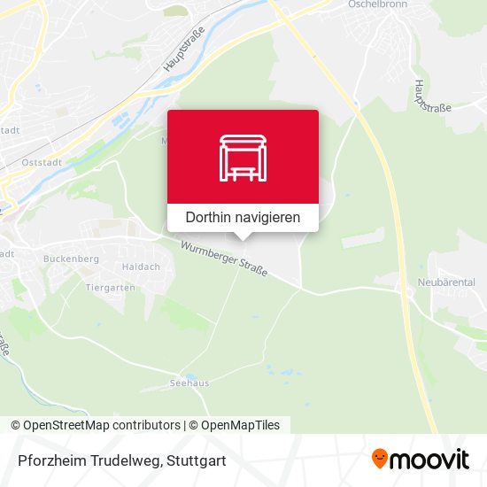 Pforzheim Trudelweg Karte