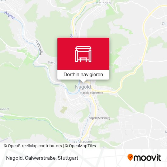 Nagold, Calwerstraße Karte