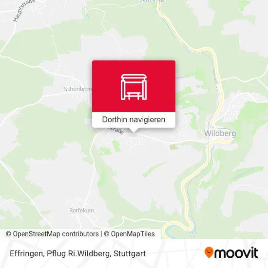 Effringen, Pflug Ri.Wildberg Karte
