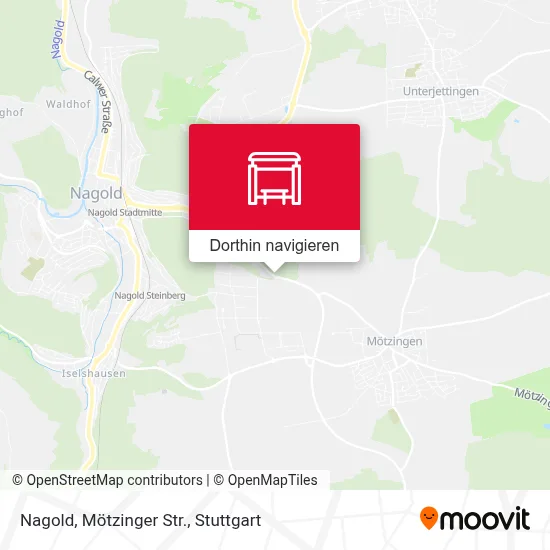 Nagold, Mötzinger Str. Karte