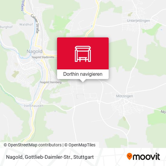 Nagold, Gottlieb-Daimler-Str. Karte