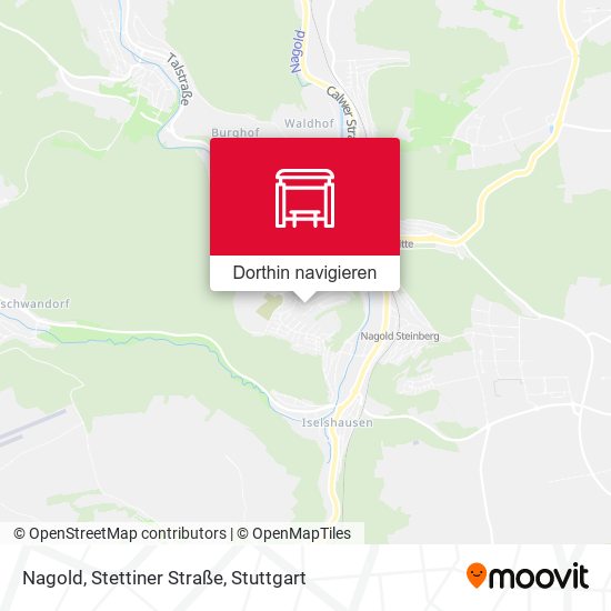 Nagold, Stettiner Straße Karte