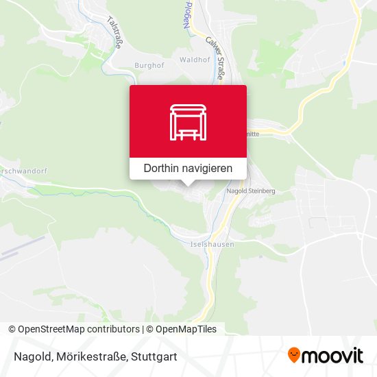 Nagold, Mörikestraße Karte
