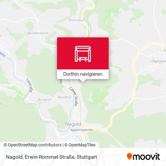 Nagold, Erwin-Rommel-Straße Karte