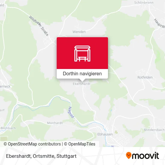 Ebershardt, Ortsmitte Karte