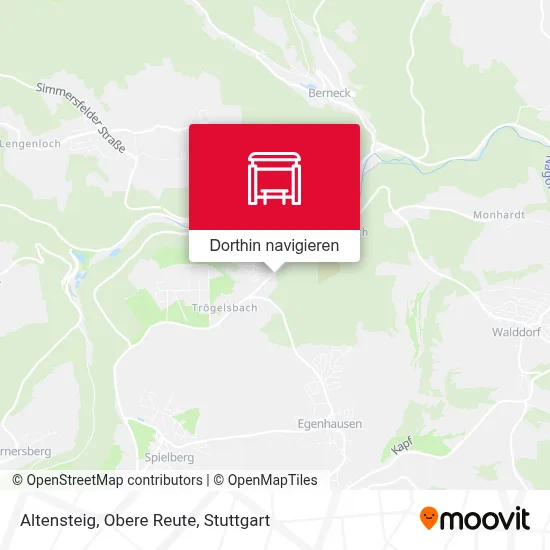 Altensteig, Obere Reute Karte